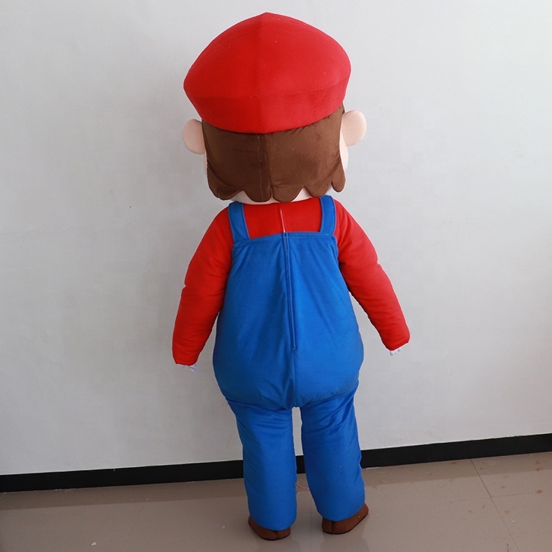 Funtoys Super Mario& Luigi 2 Mascot Costume Plush Customized Cartoon Halloween Anime Carnival Mascotte Promotion For Adult