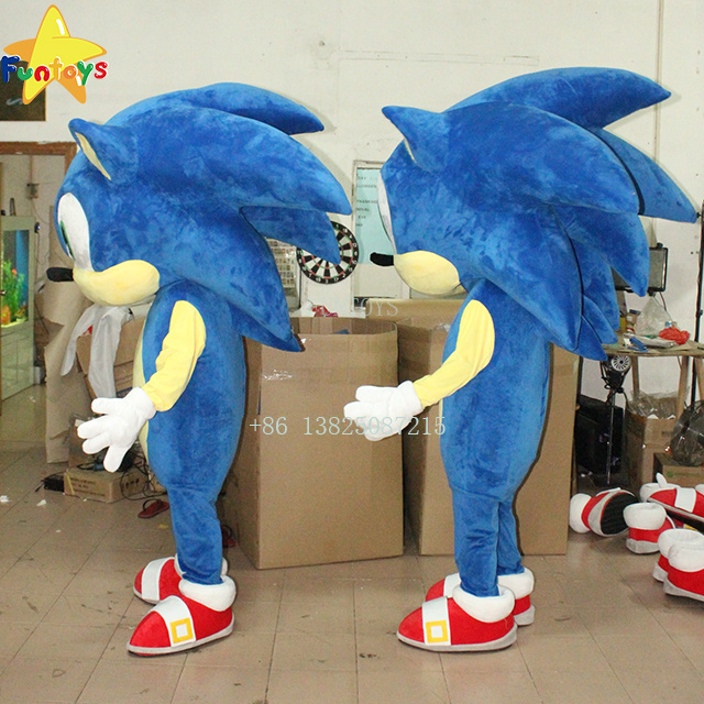 Funtoys CE custom made cosplay sonic mascot costume