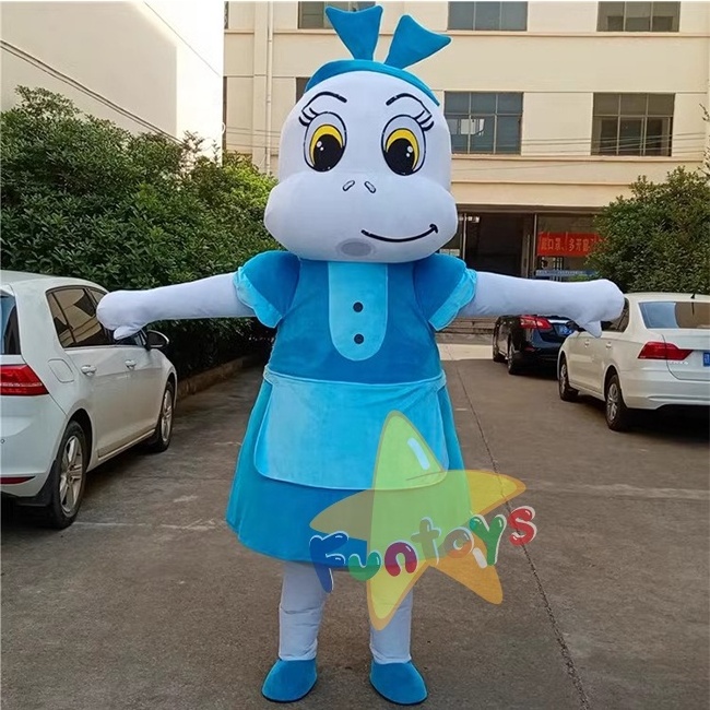 Funtoys custom Inflatable Dolphin mother mascot clothing cute Inflatable cartoon Dolphin mascot adult party clothing mascot