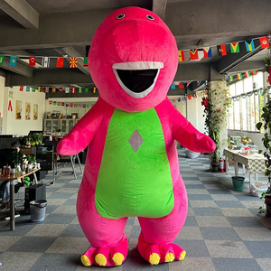 Funtoys custom giant inflatable purple barney mascot costume dragon plush fursuit dinosaur cosplay movie character for adult