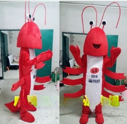 Funtoys Ocean Shrimp Mascot Costume for Adult Cartoon Animal Cosplay for Halloween Christmas Party Event