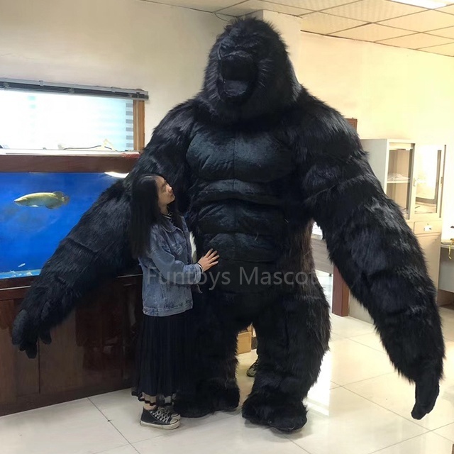 Funtoys CE Ape Inflatable Gorilla Mascot Costume 2.2m Monkey Gorilla Custom Anime Cosplay Mascotte Theme Fancy Dress Carnival