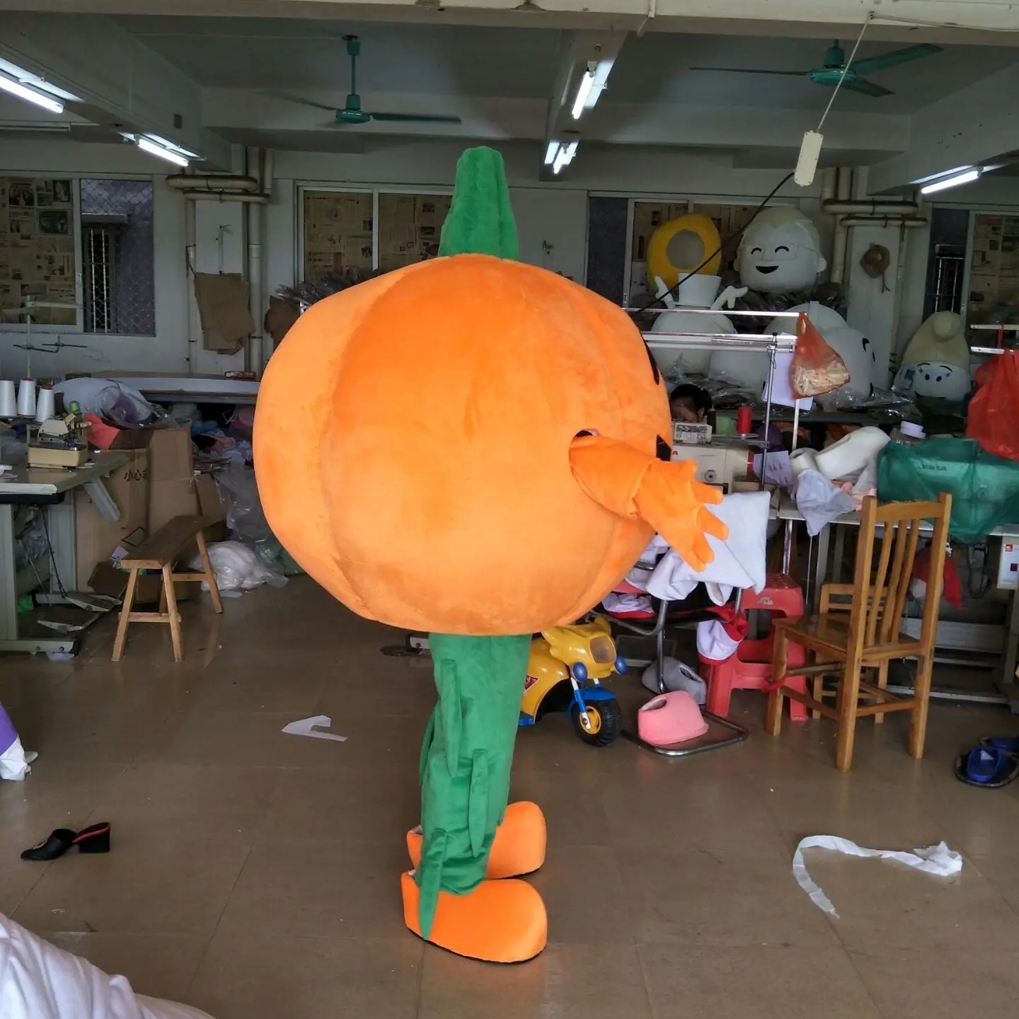 Funtoys MOQ 1 PCS Halloween commercial cartoon character pumpkin mascot costumes for party