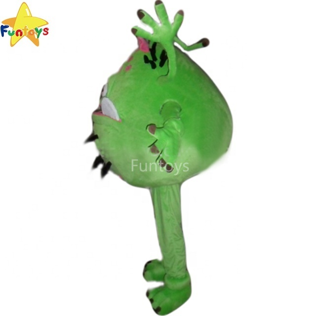 Funtoys CE Green Cartoon Bacteria Germ Alien Girl Mascot Costume Health Theme Virus Anime Costume Carnival Fancy Dress For Adult