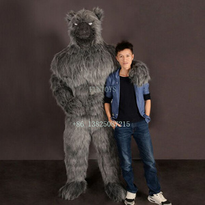 Funtoys CE inflatable realistic wolf mascot costume for adult