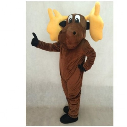 Funtoys Cute Moose Adult Cartoon Animal Cosplay Mascot Costume for Christmas Holiday Party Game Carnival Feast