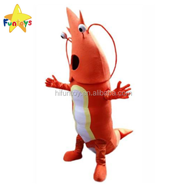 Funtoys CE Adult plush shrimp mascot costume for festival party