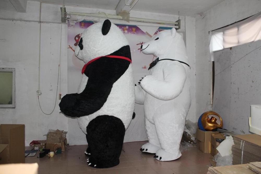 Funtoys CE inflatable wedding fat panda costume mascot for sale