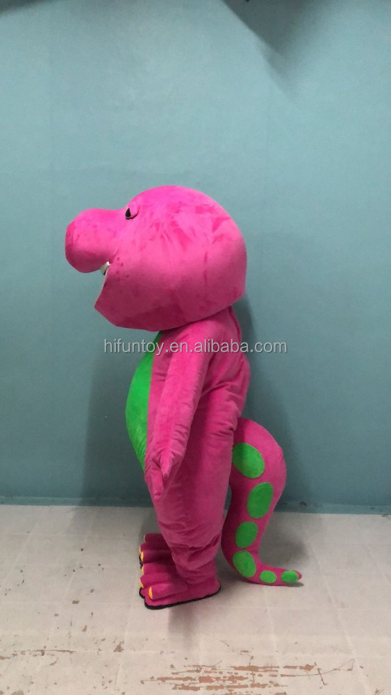 Funtoys barney mascot costume rental for adults