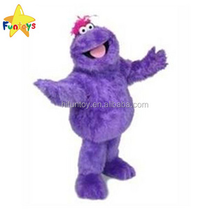 Funtoys CE Sesame Street Purple Elmo Monster Adult Mascot Costume