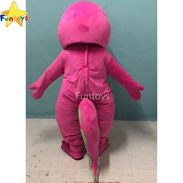 Funtoys Barney Dinosaur Mascot Costumes Cosplay Cartoon Commercial For Adult