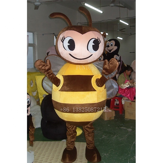 Funtoys plush honey bee cosplay mascot costumes for adults