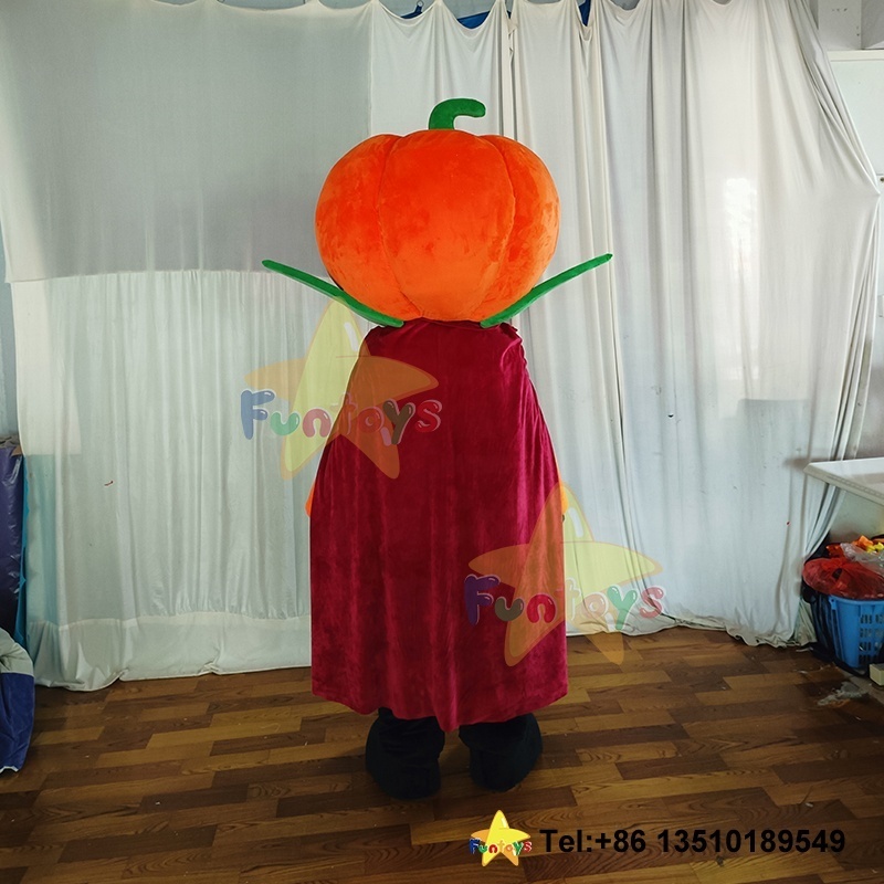 Funtoys Pumpkin Mascot Costume Suit Cosplay Dress Outfits Clothing Advertising Carnival Halloween Christmas For Adult