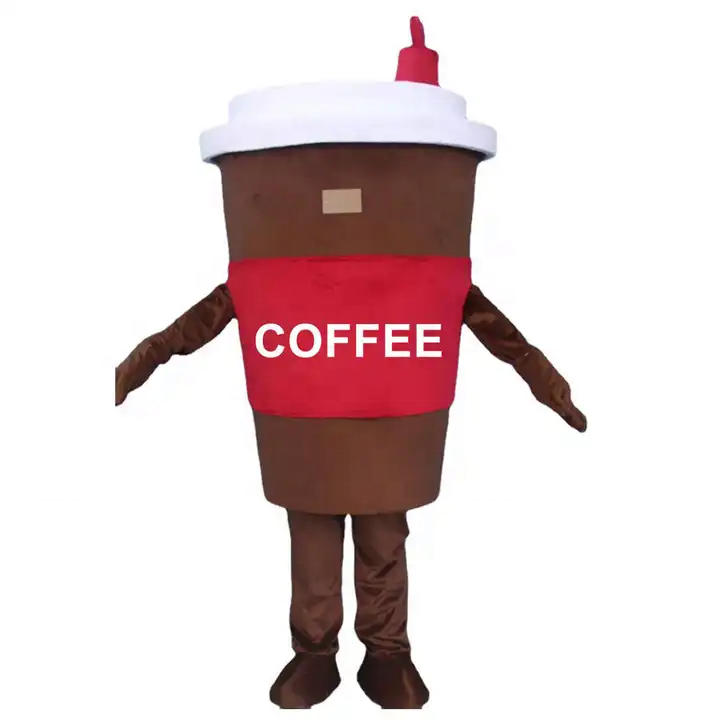 Funtoys MOQ 1 PIECE Hot Advertising Cartoon Company Mascot Beer Coffee Beer Costume Adult Customized Coffee Cup Mascot Costume