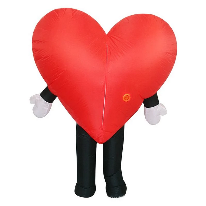 Funtoys Heart Inflatable Valentine's Day Surprise Dress Cosplay Christmas Carnival Festival Adult Mascot Costume