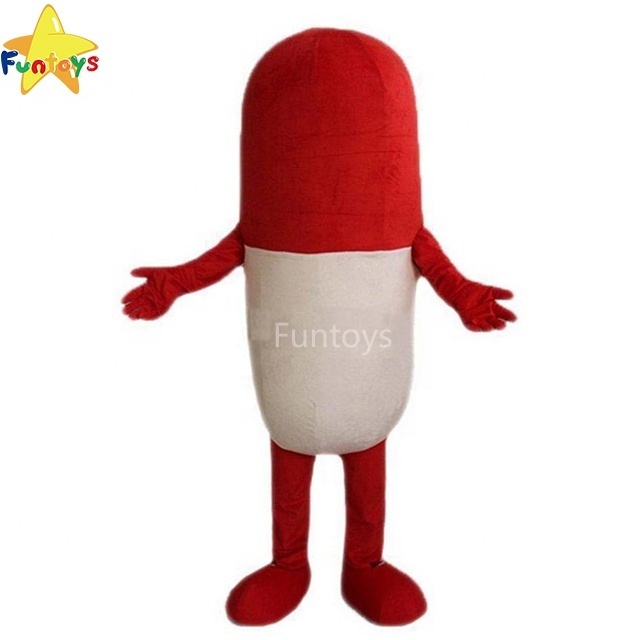 Funtoys Red Pill Mascot Capsule Costume Fancy Party Dress Halloween Carnival Costumes For Adult