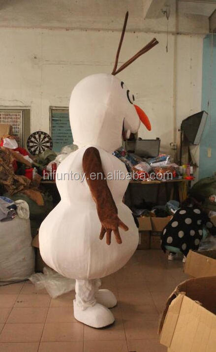 Funtoys CE frozen snowman olaf mascot costume for adult