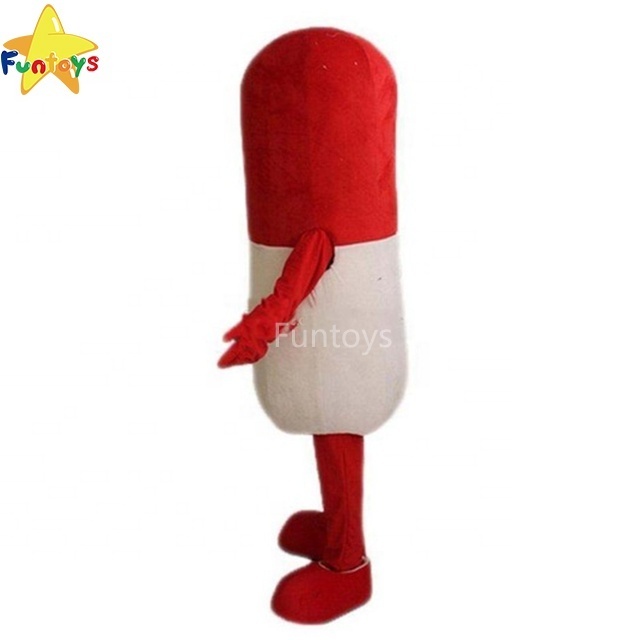 Funtoys Red Pill Mascot Capsule Costume Fancy Party Dress Halloween Carnival Costumes For Adult