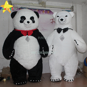 Funtoys CE inflatable wedding fat panda costume mascot for sale