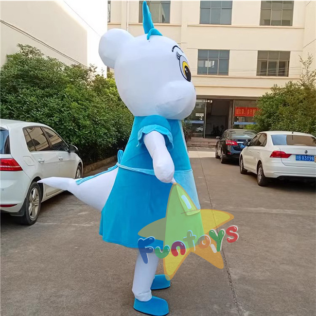 Funtoys custom Inflatable Dolphin mother mascot clothing cute Inflatable cartoon Dolphin mascot adult party clothing mascot