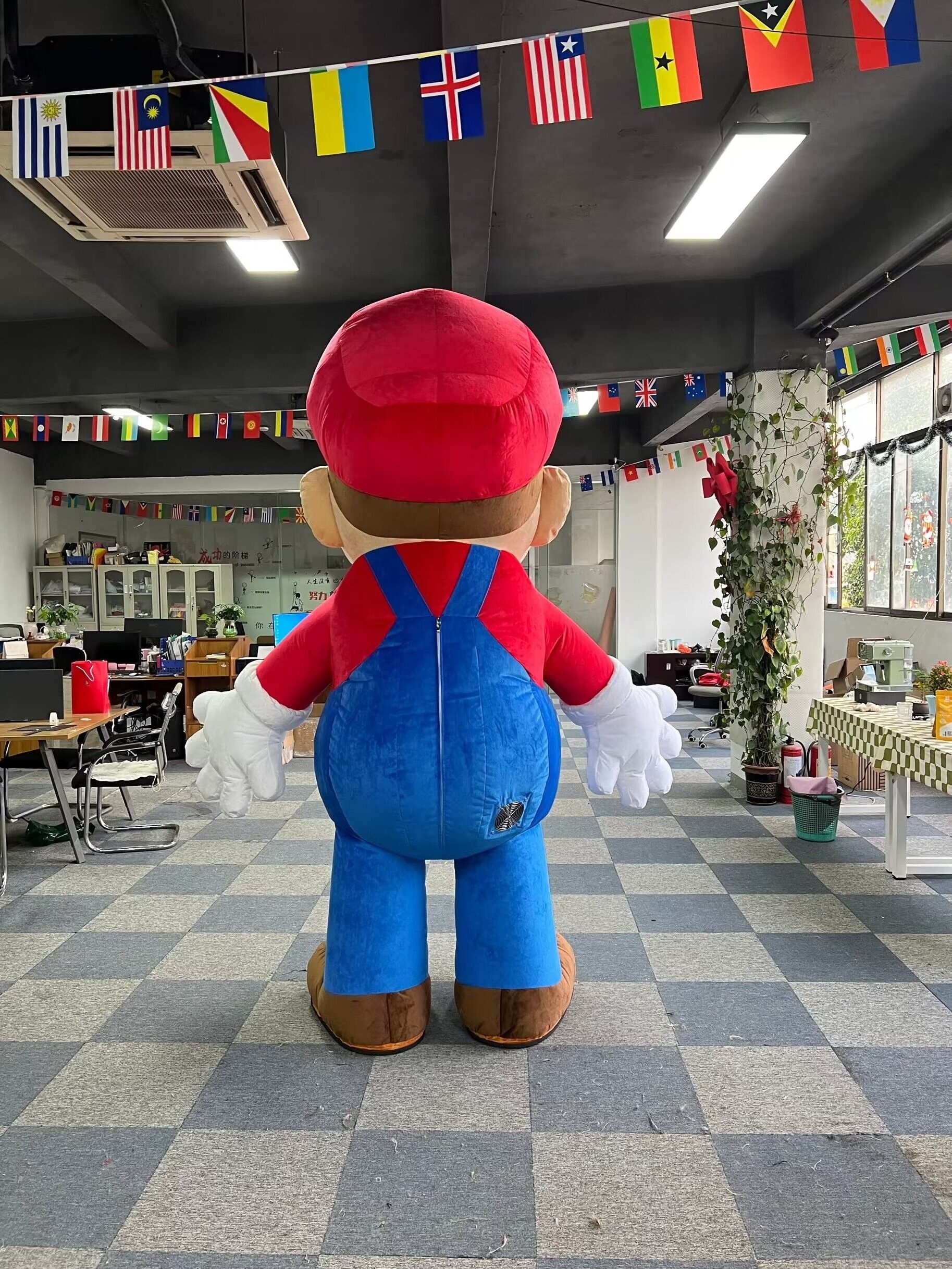 Funtoys MOQ 1 PIECE  inflatable cartoon character super mario mascot costume for sale super mario costumes for holiday event