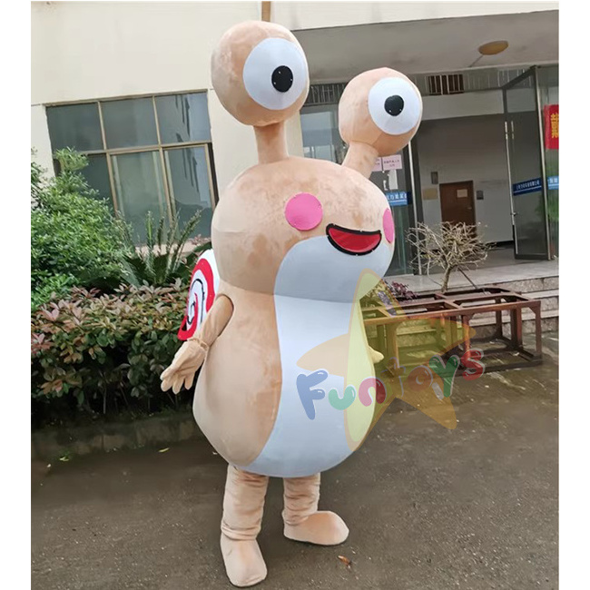 Funtoys Professional production custom cartoon Snail mascot costume cute animal mascot costumes for large event party