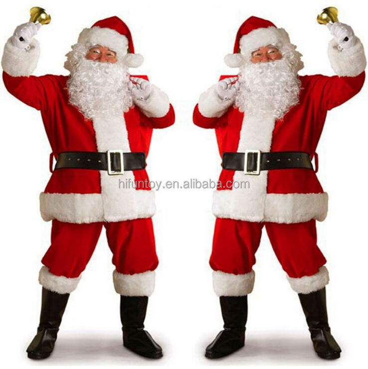 Funtoys Adult Christmas Xmas Party Piggy Back Shoulder Mens Santa Claus mascot costume