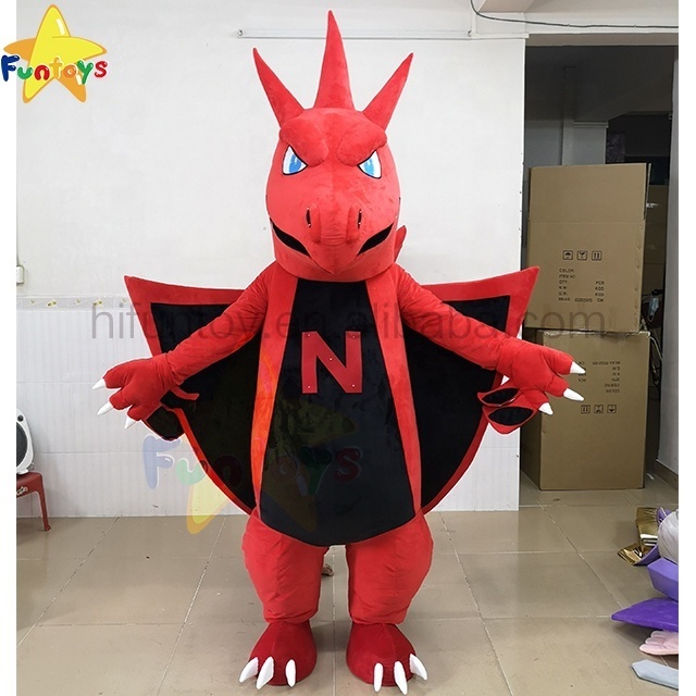 Funtoys Plush Dinosaur Dragon Carnival Party Mascot Costume Custom Character Anime Christmas Halloween Sonic Costumes For Adult