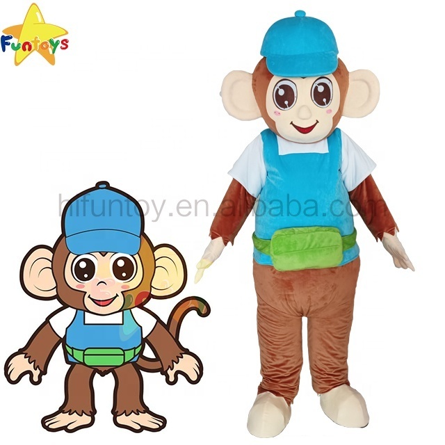 Funtoys Custom Character Monkey Mascot Costume Animal Halloween Carnival Customize Inflatable Cosplay Sonic Costumes For Adult