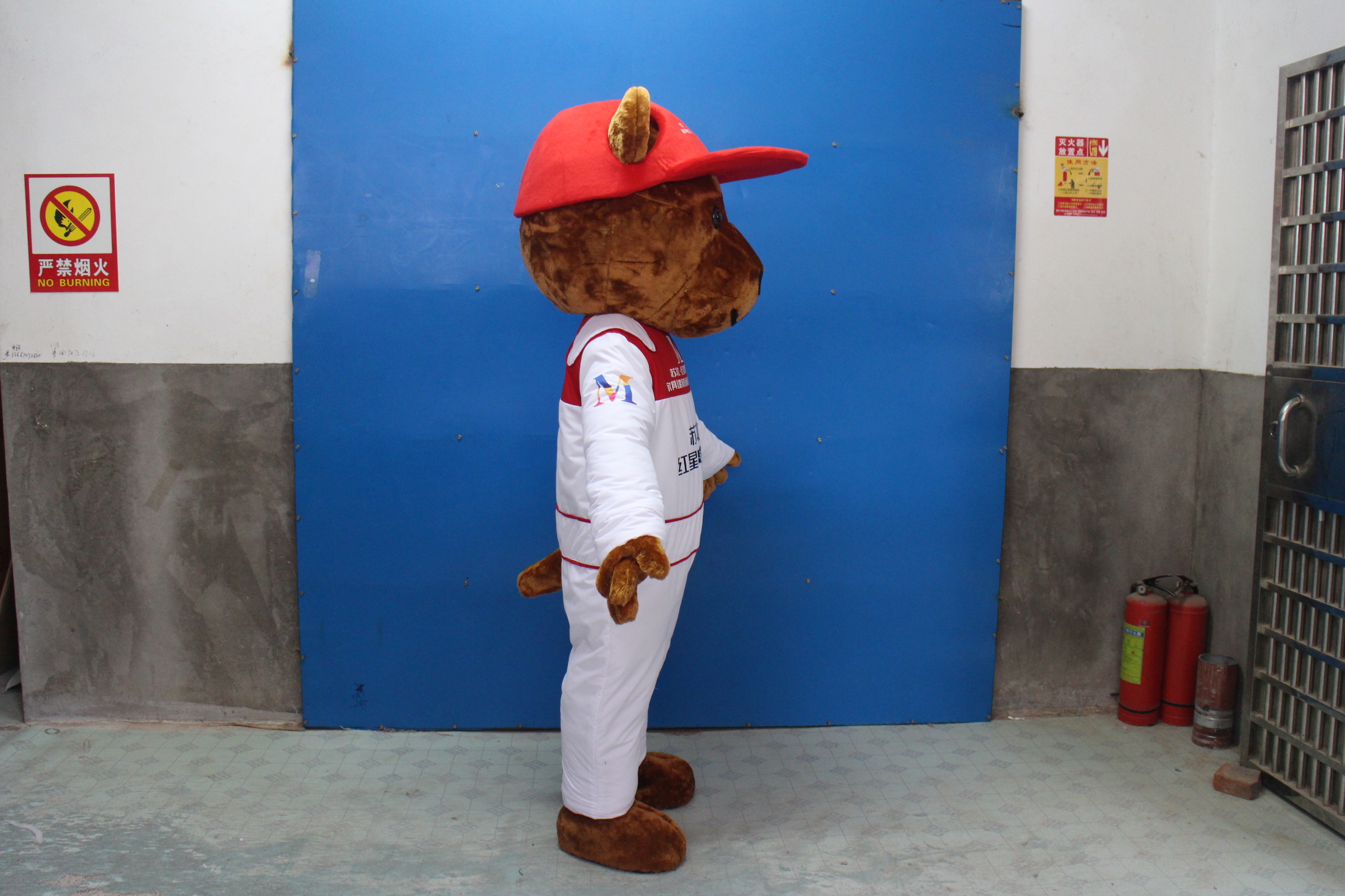 Funtoys funny Cartoon Baseball Bear Mascot Costume for party popular costumes suits in hot sale costume cosplay Suit For party