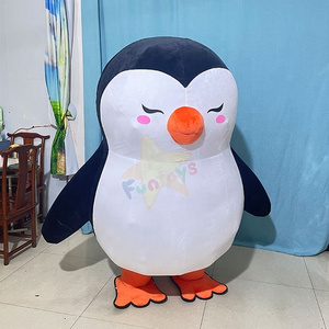 Funtoys MOQ 1 PIECE Hot sale Inflatable cute penguin mascot costume party adult penguin cosplay mascot animal costume for sale