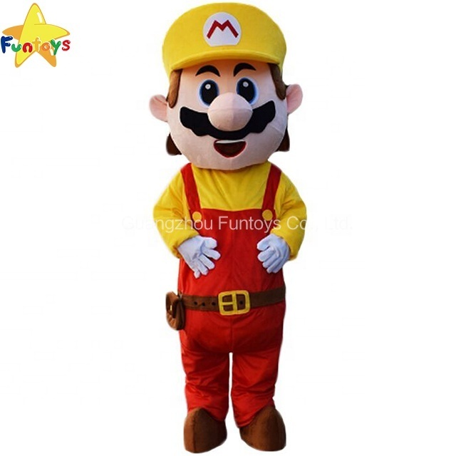 Funtoys CE Cosplay Super Mario Bros. Mascot Costume Cartoon For Adult Beautiful Dress Suit