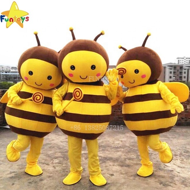 Funtoys plush honey bee cosplay mascot costumes for adults