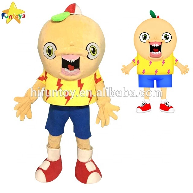 Funtoys OEM Customized mascot cartoon character animal fruit walking personalized mascot costume for brand adult halloween traje