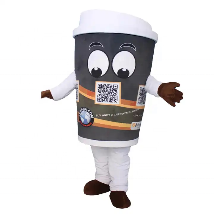 Funtoys MOQ 1 PIECE Hot Advertising Cartoon Company Mascot Beer Coffee Beer Costume Adult Customized Coffee Cup Mascot Costume