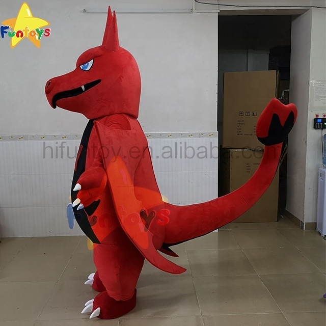 Funtoys Plush Dinosaur Dragon Carnival Party Mascot Costume Custom Character Anime Christmas Halloween Sonic Costumes For Adult