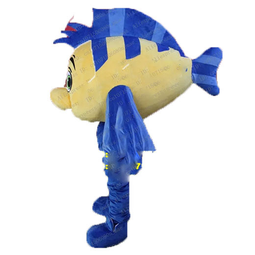 Funtoys Yellow Blue Tropical Fish Aquarium COLORFUL FISH Goldfish Mascot Costume for Adult Character Cosplay for Promotion