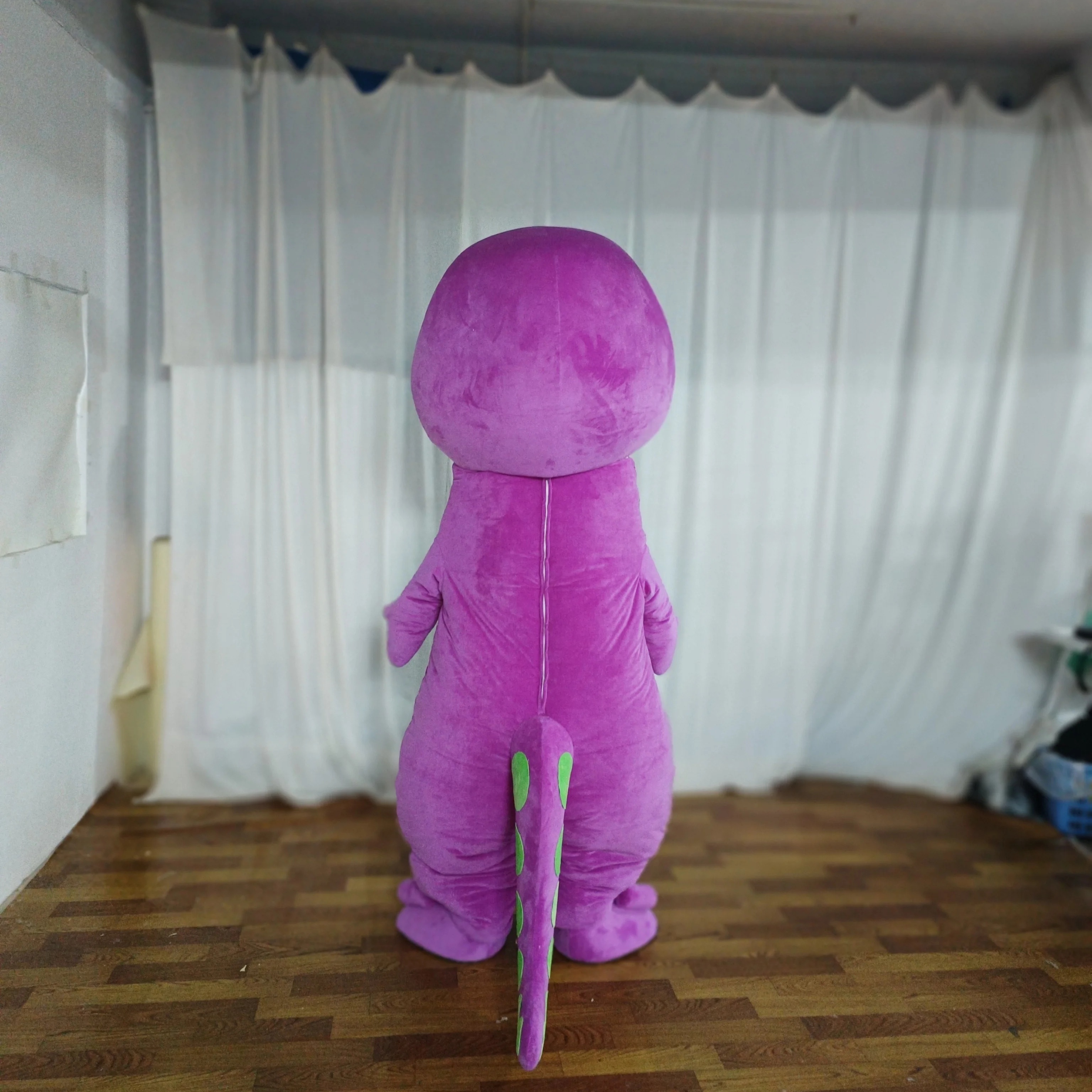 Funtoys MOQ 1 PCS Cosplay Custom Adult Size Dinosaur Plush Cartoon Barney Mascot Costume For Sale