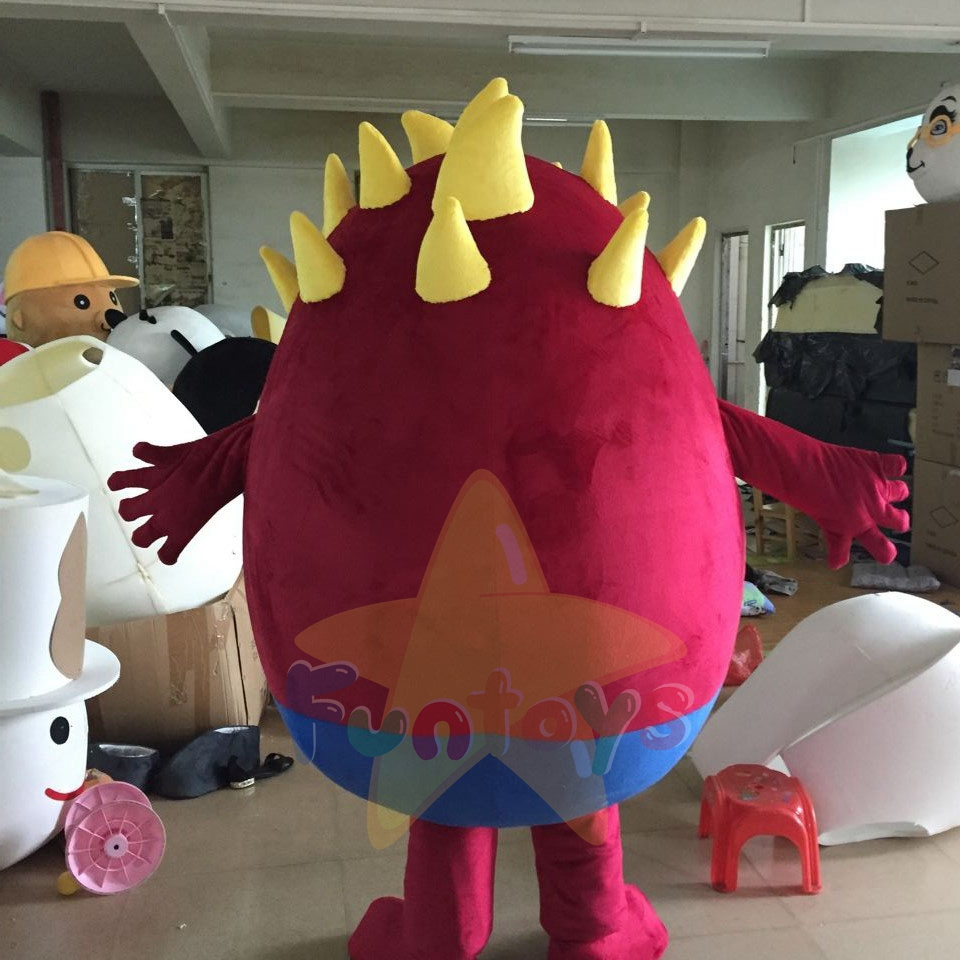 Funtoys Funny Red Cartoon Doll Cosplay Mascot Costume for Company Exhibition Promotion for Party Activity