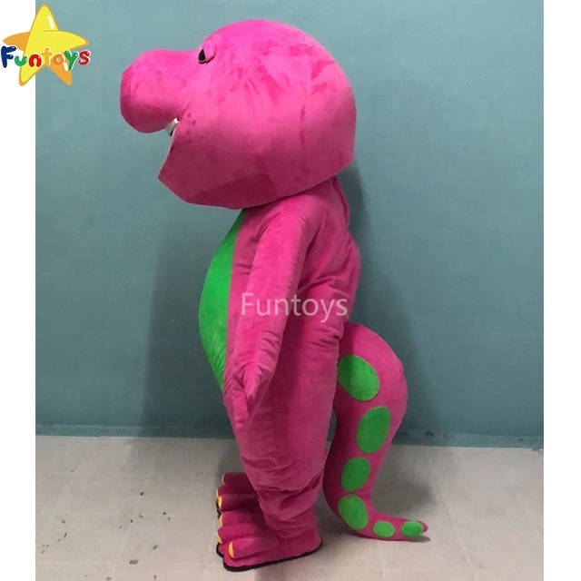 Funtoys Barney Dinosaur Mascot Costumes Cosplay Cartoon Commercial For Adult