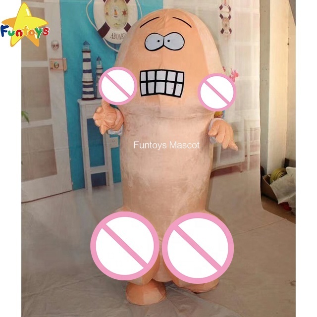 Funtoys CE Adult Penis Mascot Costume Character Costumes for Halloween party