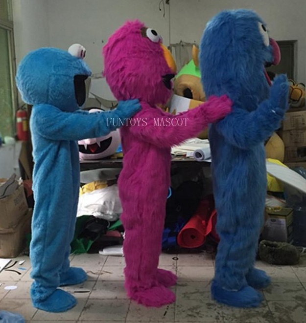 Funtoys sesame street elmo mascot costume cookie monster costume for adult