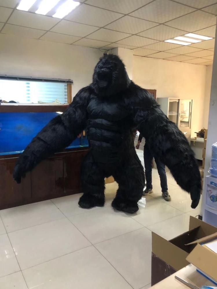 Funtoys CE Ape Inflatable Gorilla Mascot Costume 2.2m Monkey Gorilla Custom Anime Cosplay Mascotte Theme Fancy Dress Carnival