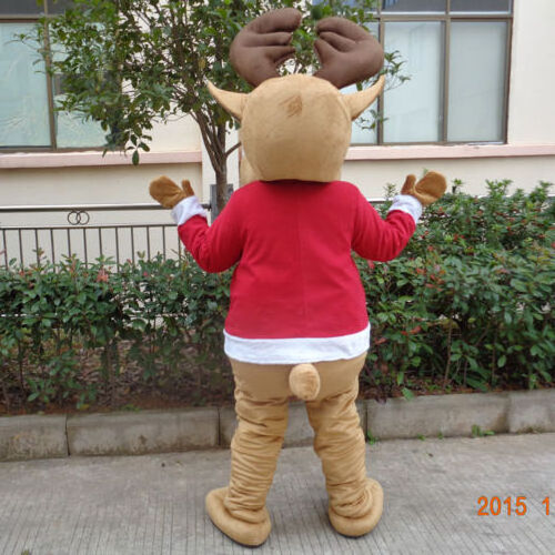 Funtoys Happy Deer Mascot Costume for Adult Cartoon Animal Cosplay for Christmas Party Game Carnival Feast