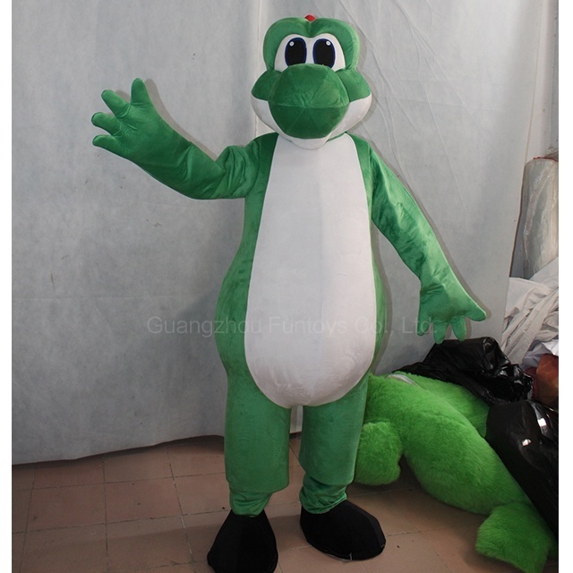 Funtoys CE Yoshi Dinosaur Mascot Costume For Adult Halloween Birthday Party Cartoon Apparel Cosplay