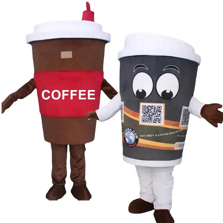 Funtoys MOQ 1 PIECE Hot Advertising Cartoon Company Mascot Beer Coffee Beer Costume Adult Customized Coffee Cup Mascot Costume