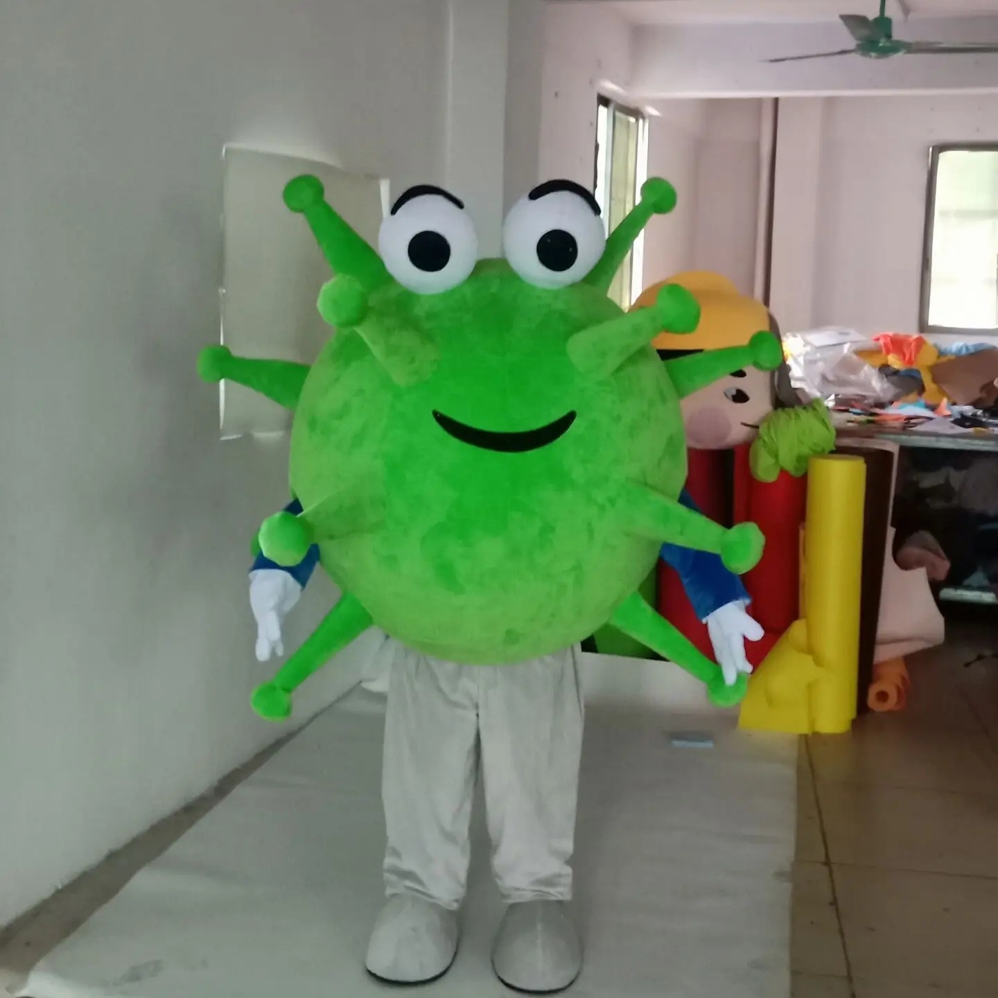 Funtoys MOQ 1 PCS funny viral custom bacteria mascot costume adults viral mascot costume for sale