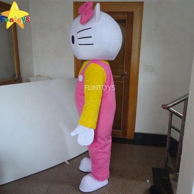 Funtoys Adult Cartoon Mascot Costume Cute Kitty Pink Fancy Dress