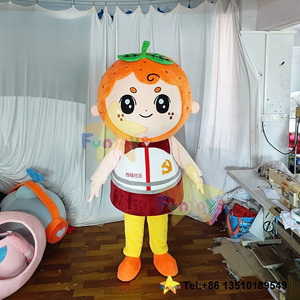 Funtoys Customize Orange Mascot Costume With Leaves Tomato Apple Fruit Cosplay Cartoon Halloween Christmas Carnival For Adult