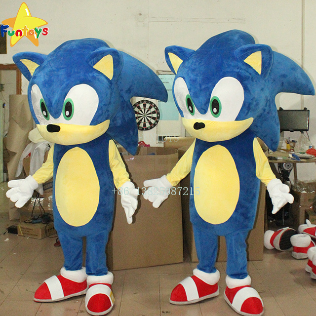 Funtoys CE custom made cosplay sonic mascot costume